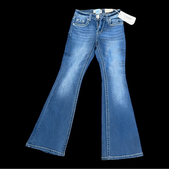 Jeans Y Los Angeles Women’s Bling Jeans - Size 3/4 Juniors NEW NWT - Picture 1 of 10
